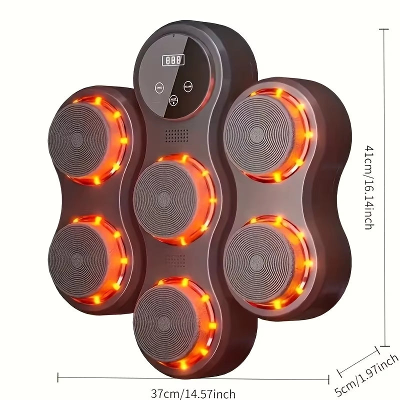 Ultimate Smart Bluetooth Boxing Trainer - USB Rechargeable Wall Target for Home Fitness and Fun