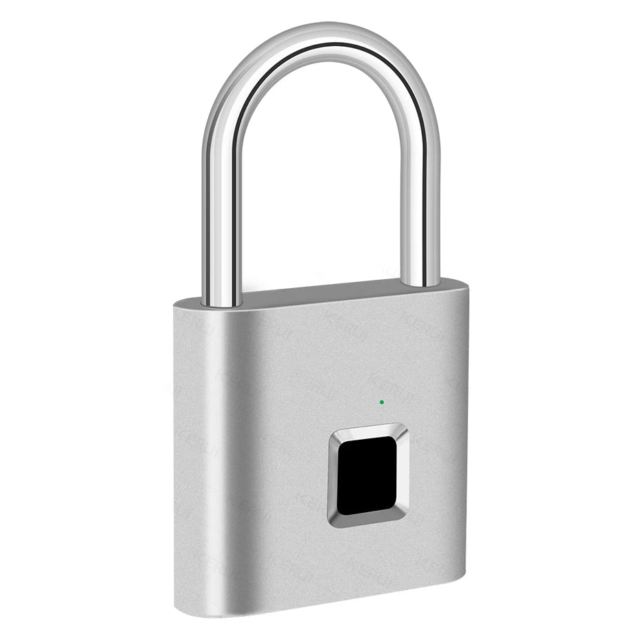 Smart Waterproof Fingerprint Padlock - Keyless Security Lock for Home, Rechargeable Type C