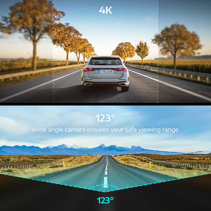 Ultra HD 4K WiFi Dash Cam with G-Sensor & Parking Mode - Free App & GPS Video Recorder for Ultimate Car Security