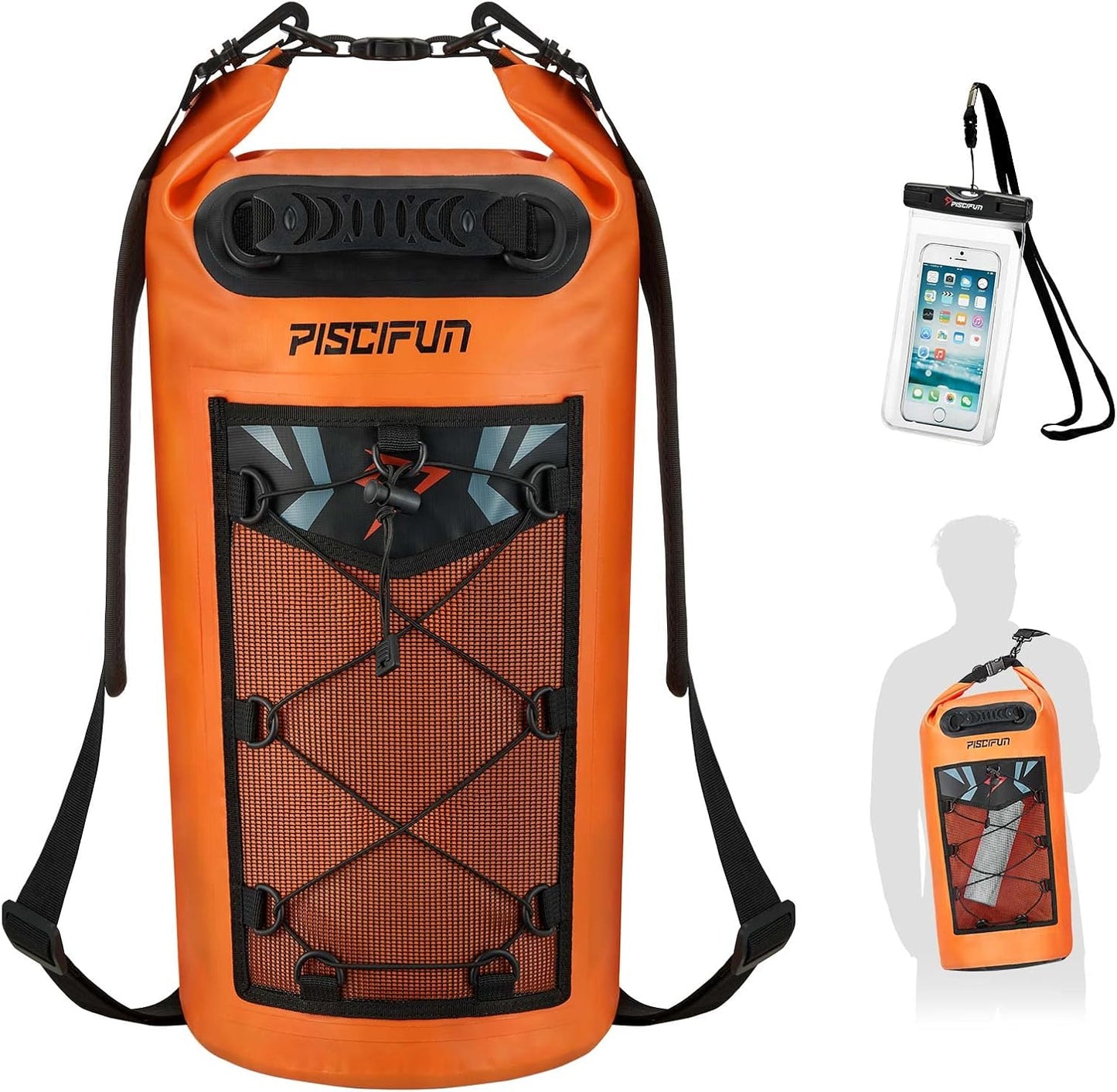 Ultimate Waterproof Floating Dry Bag Backpack with Phone Case - Ideal for Boating, Kayaking, and Fishing (Available in 10L, 20L, 30L, 40L)