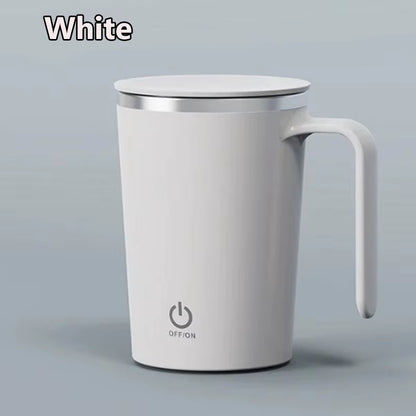 Rechargeable 400ml Automatic Stirring Mug - Portable Electric Stainless Steel Coffee Mixer for Effortless Blending