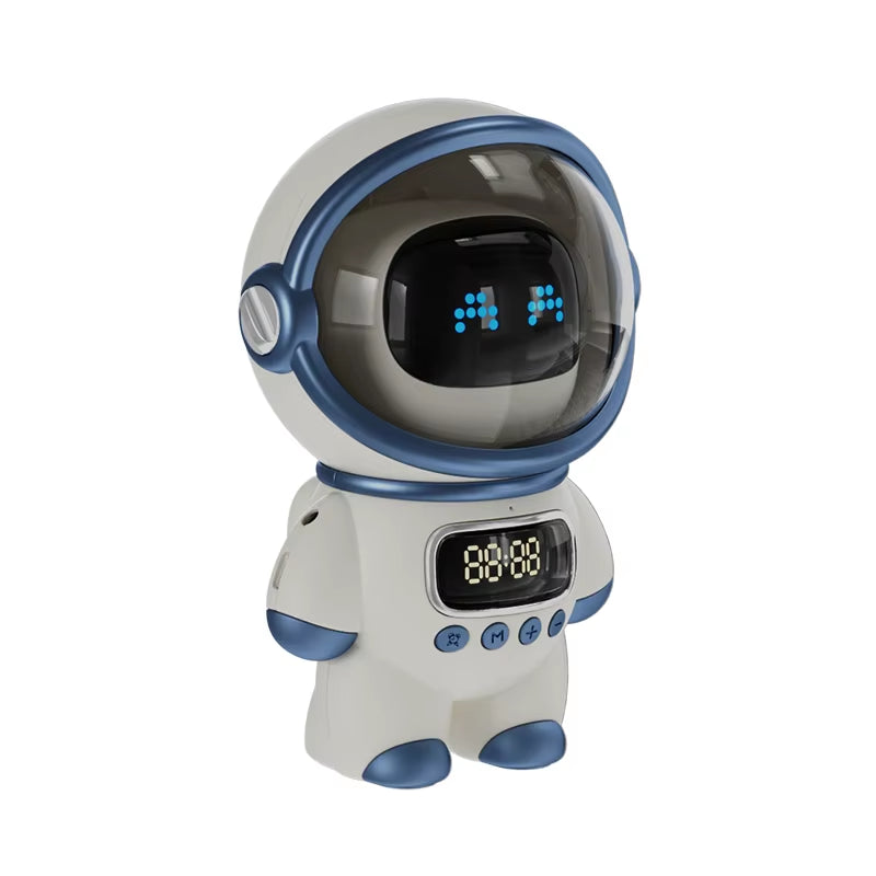 Smart Astronaut Bluetooth Speaker - Portable Wireless Audio with Nightlight, FM Radio & Subwoofer