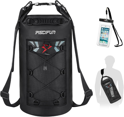 Ultimate Waterproof Floating Dry Bag Backpack with Phone Case - Ideal for Boating, Kayaking, and Fishing (Available in 10L, 20L, 30L, 40L)