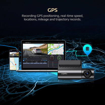 Ultra HD 4K WiFi Dash Cam with G-Sensor & Parking Mode - Free App & GPS Video Recorder for Ultimate Car Security