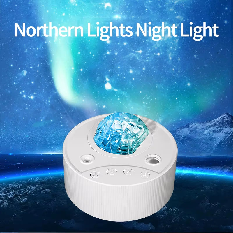 Enchanting Northern Lights LED Galaxy Projector - Bluetooth Music & Star Projection Lamp for Dreamy Bedroom Decor & Perfect Child Gift