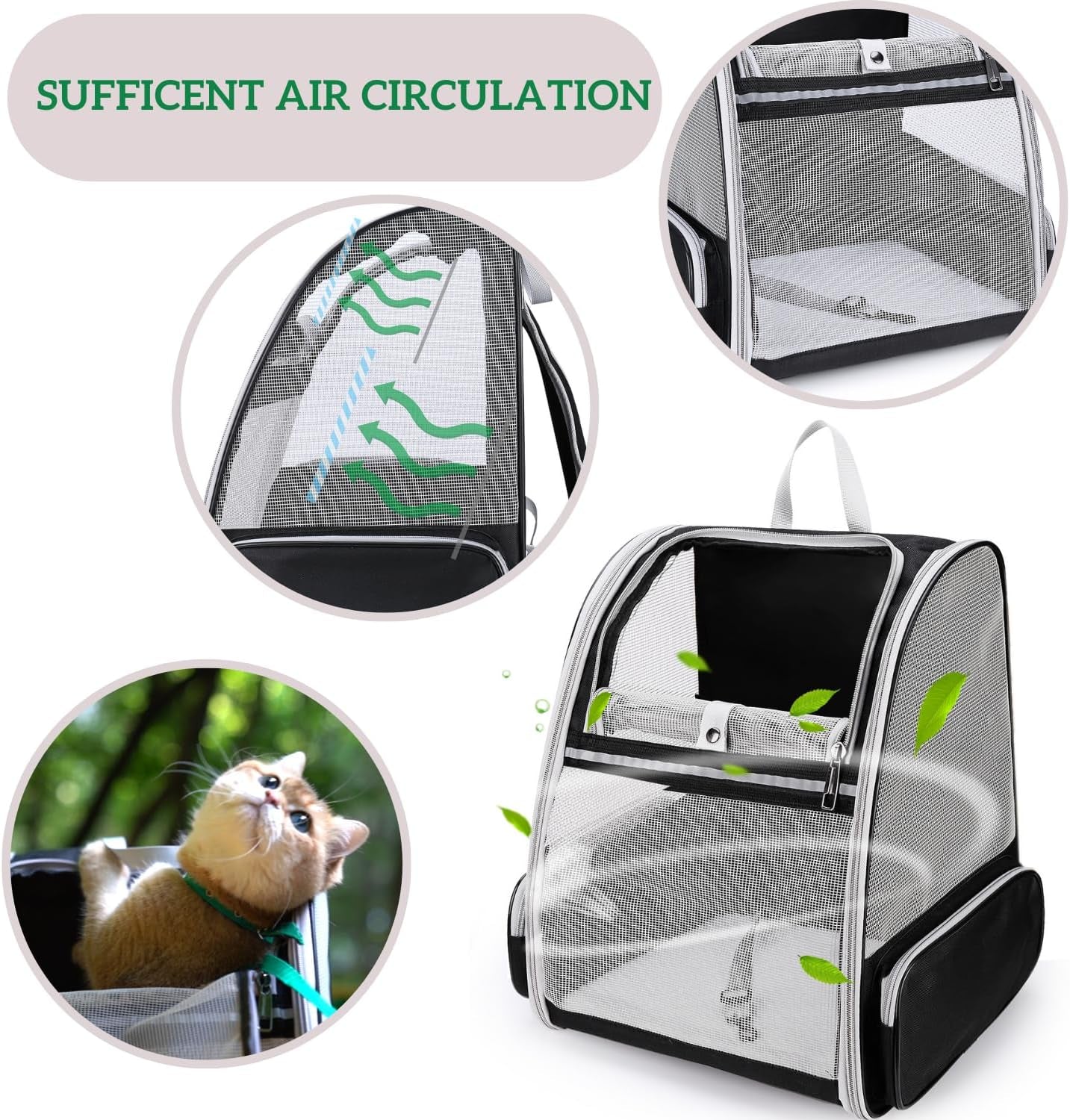 Ultimate Pet Carrier Backpack - Airline Approved, Fully Ventilated Mesh for Dogs & Cats - Perfect for Travel, Hiking & Outdoor Adventures!