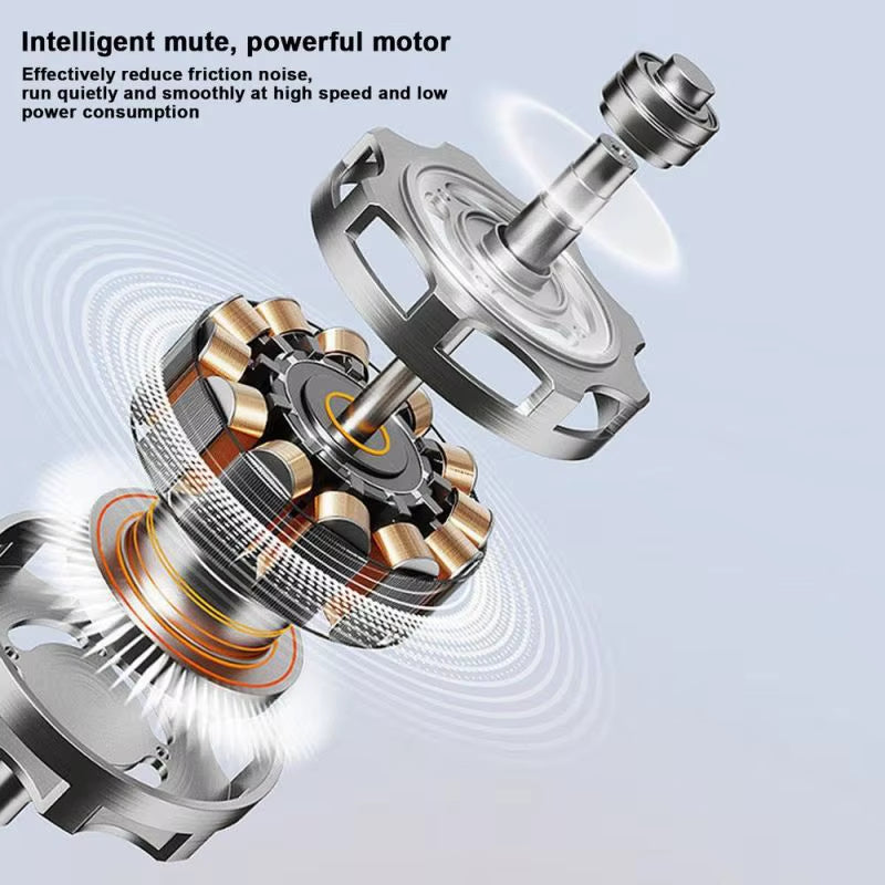 High-Speed 400ML Self-Stirring Coffee Mug with Stylish Wooden Handle - Ideal for Coffee, Milk, and Protein Shakes!