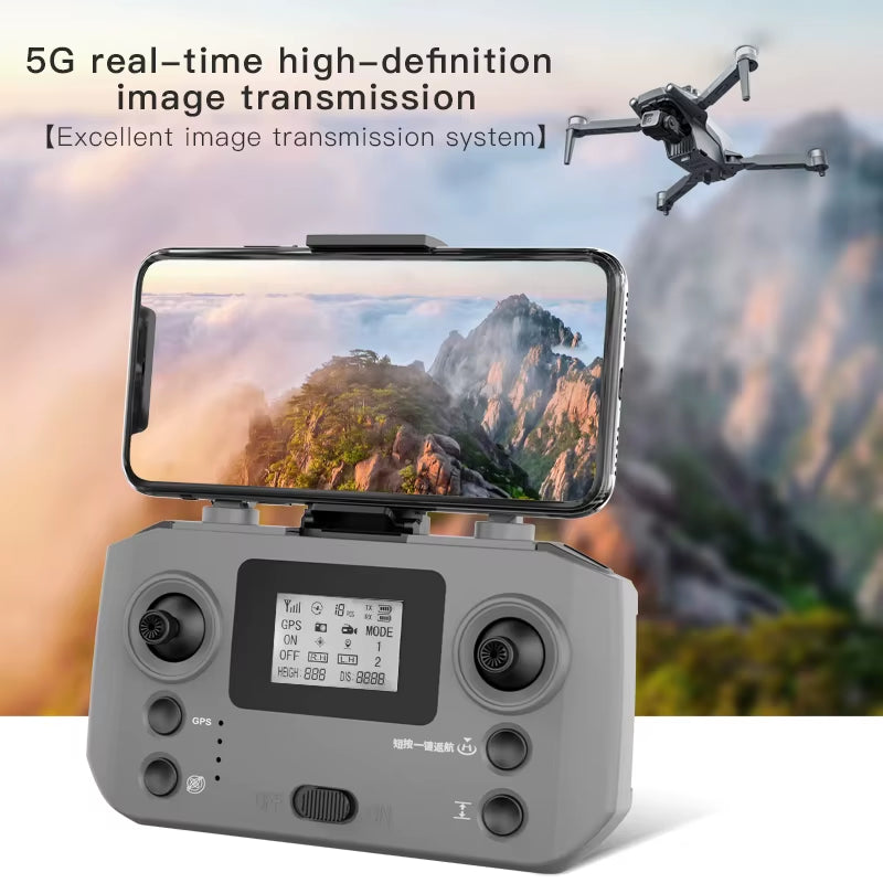 L600 PRO MAX/PRO GPS Drone - 5KM Range, 4K Dual Camera, 3-Axis Gimbal, 360° Obstacle Avoidance, Brushless Quadcopter