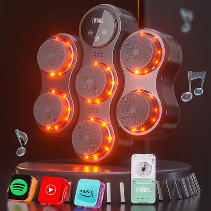 Ultimate Smart Bluetooth Boxing Trainer - USB Rechargeable Wall Target for Home Fitness and Fun