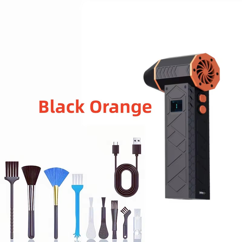 High-Speed Electric Air Blower 180,000 RPM with Digital Display - Portable Turbo Fan for Powerful Dust Removal