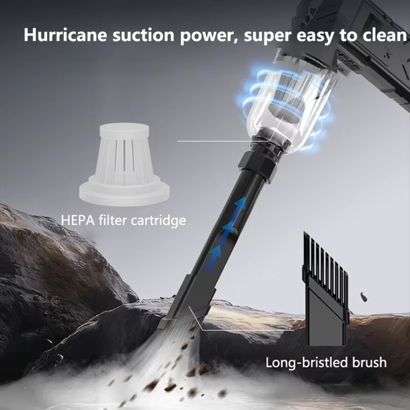 Unleash Powerful Cleaning with the Ultra-Powerful Turbo Air Blower – High-Speed Brushless Fan Featuring LED Lighting