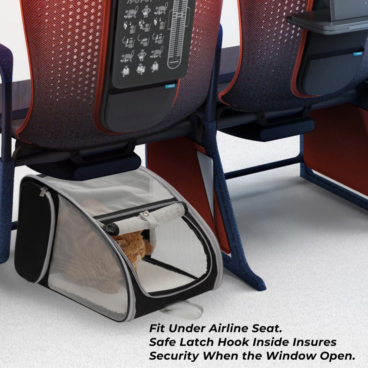 Ultimate Pet Carrier Backpack - Airline Approved, Fully Ventilated Mesh for Dogs & Cats - Perfect for Travel, Hiking & Outdoor Adventures!