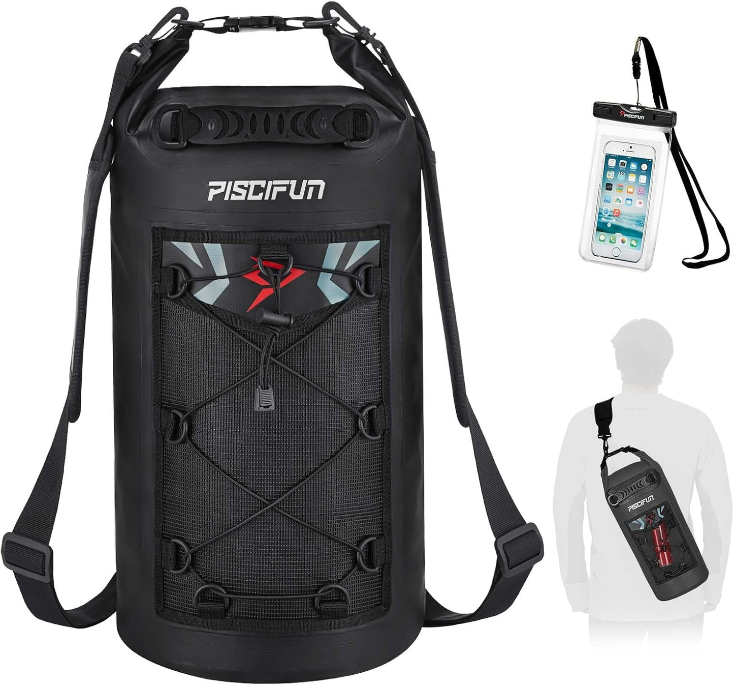 Ultimate Waterproof Floating Dry Bag Backpack with Phone Case - Ideal for Boating, Kayaking, and Fishing (Available in 10L, 20L, 30L, 40L)