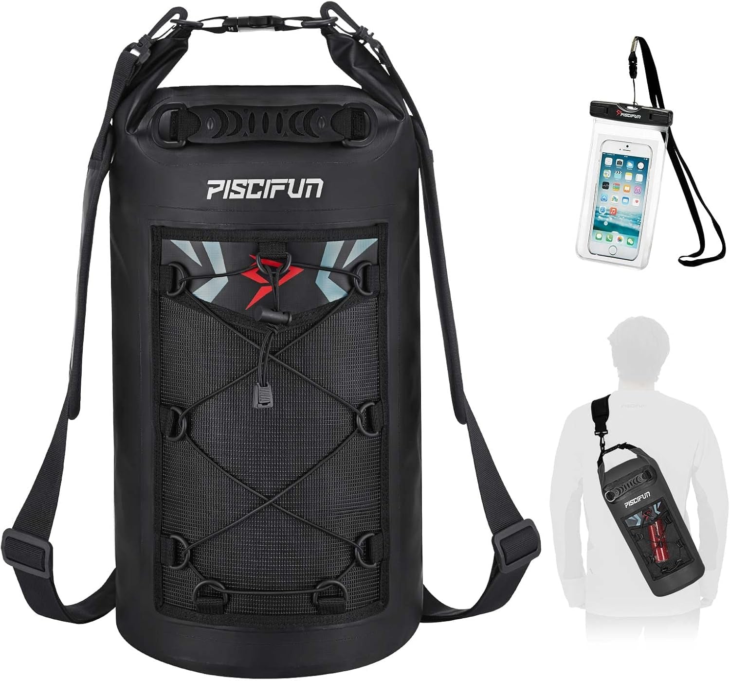 Ultimate Waterproof Floating Dry Bag Backpack with Phone Case - Ideal for Boating, Kayaking, and Fishing (Available in 10L, 20L, 30L, 40L)