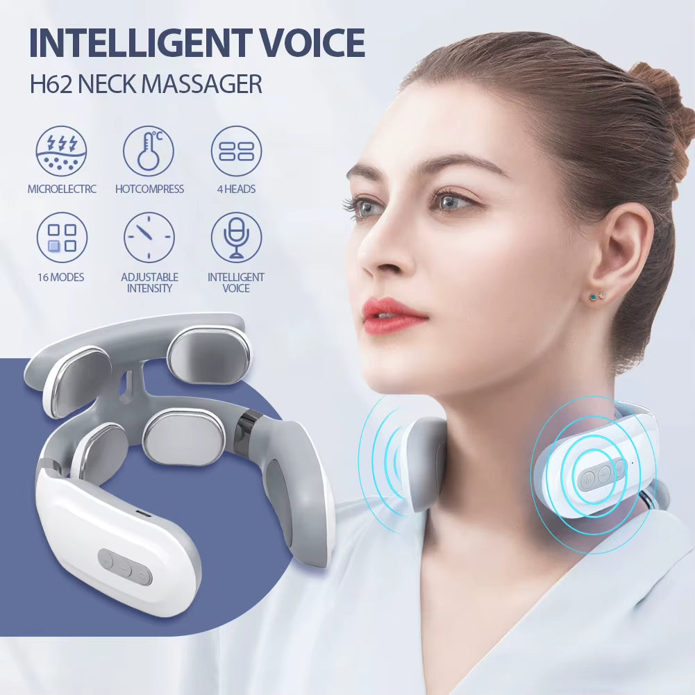Ultimate Revitalizing Electric Neck and Shoulder Massager - TENS Therapy with Heat and Vibration for Pain Relief and Muscle Care