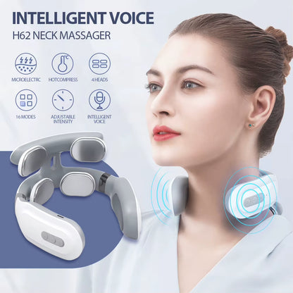 Ultimate Revitalizing Electric Neck and Shoulder Massager - TENS Therapy with Heat and Vibration for Pain Relief and Muscle Care