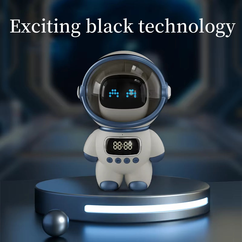 Smart Astronaut Bluetooth Speaker - Portable Wireless Audio with Nightlight, FM Radio & Subwoofer