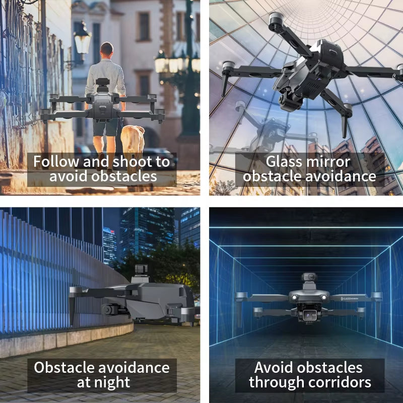 L600 PRO MAX/PRO GPS Drone - 5KM Range, 4K Dual Camera, 3-Axis Gimbal, 360° Obstacle Avoidance, Brushless Quadcopter