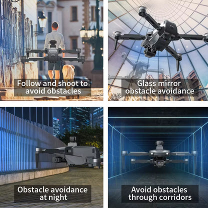 L600 PRO MAX/PRO GPS Drone - 5KM Range, 4K Dual Camera, 3-Axis Gimbal, 360° Obstacle Avoidance, Brushless Quadcopter