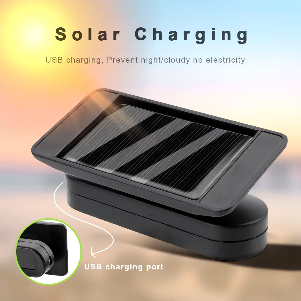 Solar-Powered Tire Pressure Monitoring System with Temperature Alerts - External Battery Version for Cars