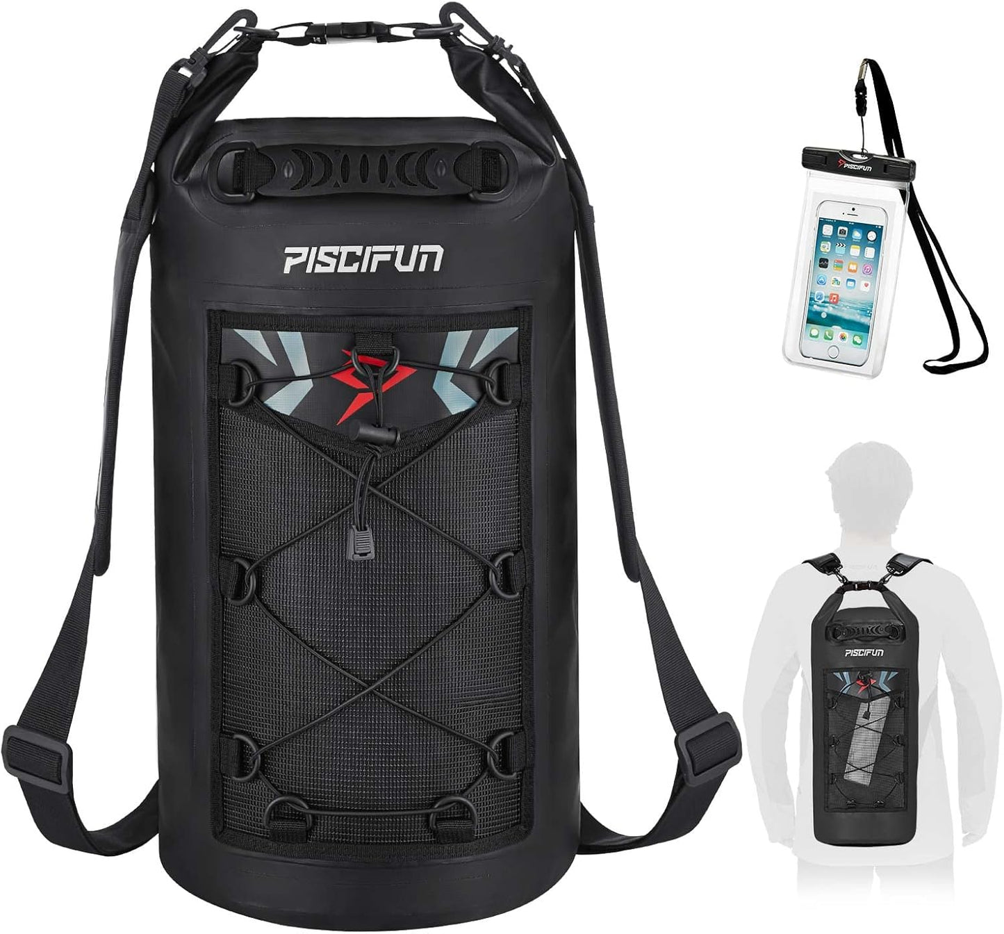 Ultimate Waterproof Floating Dry Bag Backpack with Phone Case - Ideal for Boating, Kayaking, and Fishing (Available in 10L, 20L, 30L, 40L)