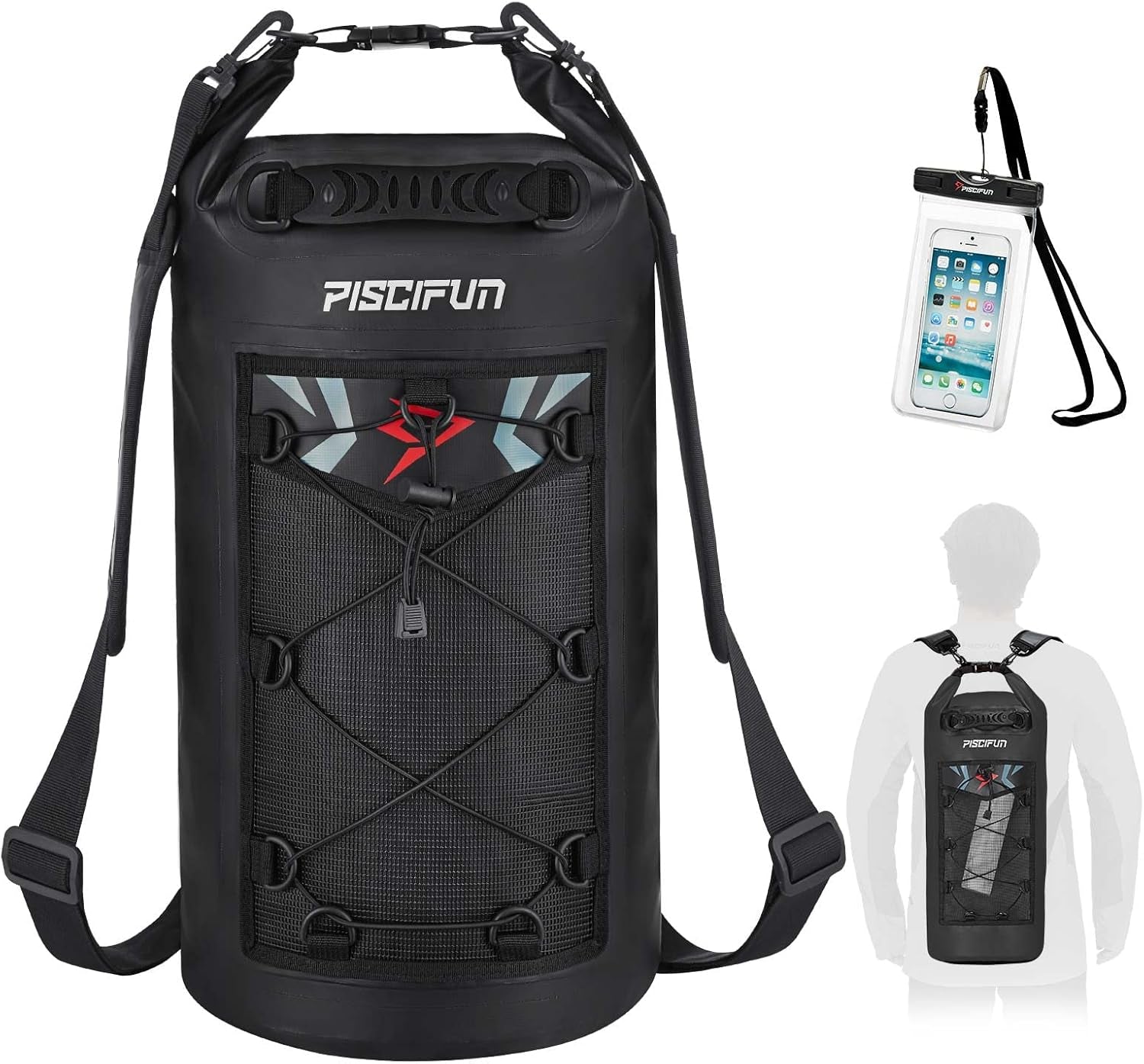 Ultimate Waterproof Floating Dry Bag Backpack with Phone Case - Ideal for Boating, Kayaking, and Fishing (Available in 10L, 20L, 30L, 40L)