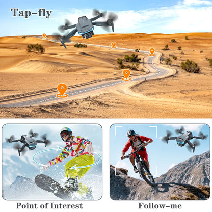 F194 GPS Drones with 1080HD Camera - Foldable, Lightweight Quadcopter for Beginners & Adults - Includes Follow Me Mode & 2 Batteries!
