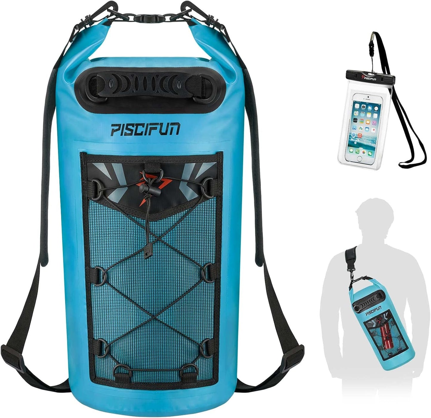 Ultimate Waterproof Floating Dry Bag Backpack with Phone Case - Ideal for Boating, Kayaking, and Fishing (Available in 10L, 20L, 30L, 40L)