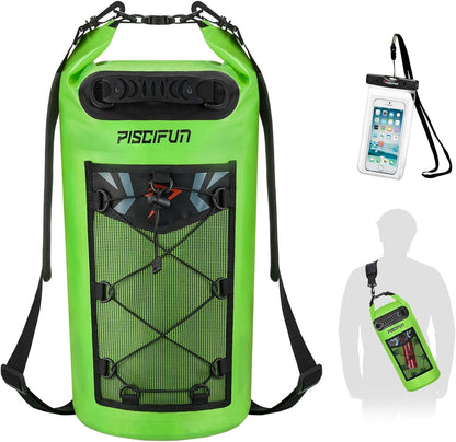 Ultimate Waterproof Floating Dry Bag Backpack with Phone Case - Ideal for Boating, Kayaking, and Fishing (Available in 10L, 20L, 30L, 40L)