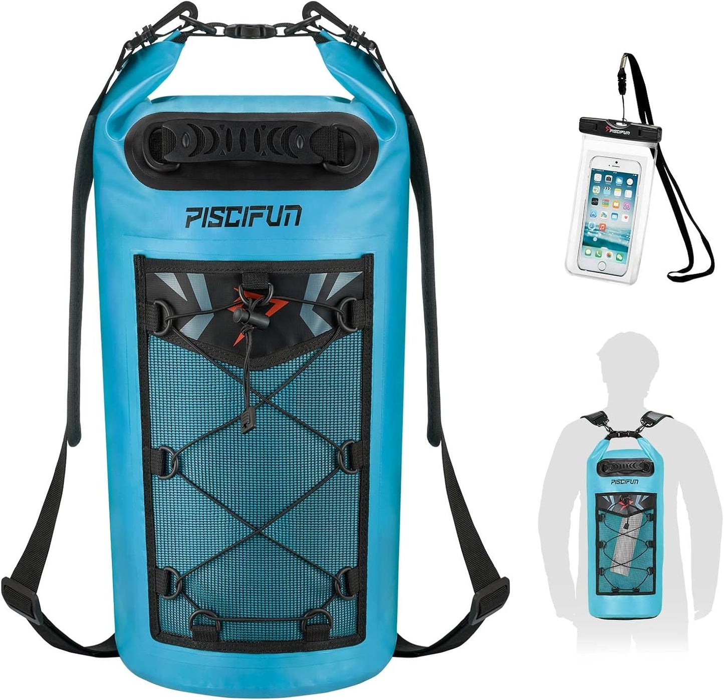 Ultimate Waterproof Floating Dry Bag Backpack with Phone Case - Ideal for Boating, Kayaking, and Fishing (Available in 10L, 20L, 30L, 40L)