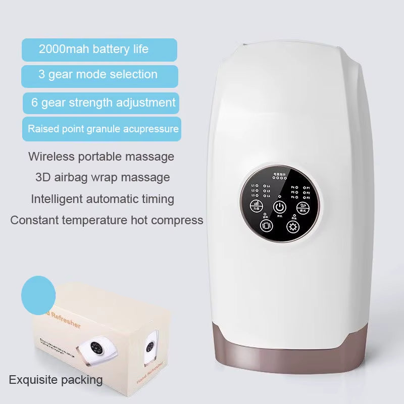 Experience Pain-Free Living: Ultimate Hand Massager with Airbag Compression & Soothing Hot Compress for Arthritis Relief