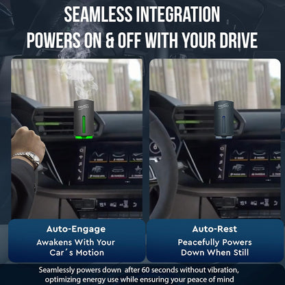 Transform Your Drive: Smart Car Air Freshener with 3 Exclusive Fresh Essence Fragrances