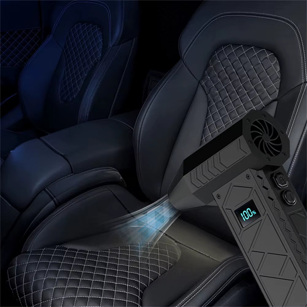 High-Speed Electric Air Blower 180,000 RPM with Digital Display - Portable Turbo Fan for Powerful Dust Removal