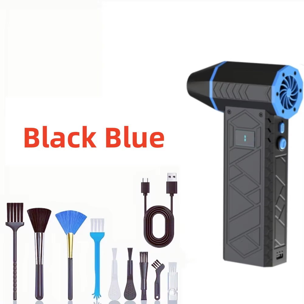 High-Speed Electric Air Blower 180,000 RPM with Digital Display - Portable Turbo Fan for Powerful Dust Removal