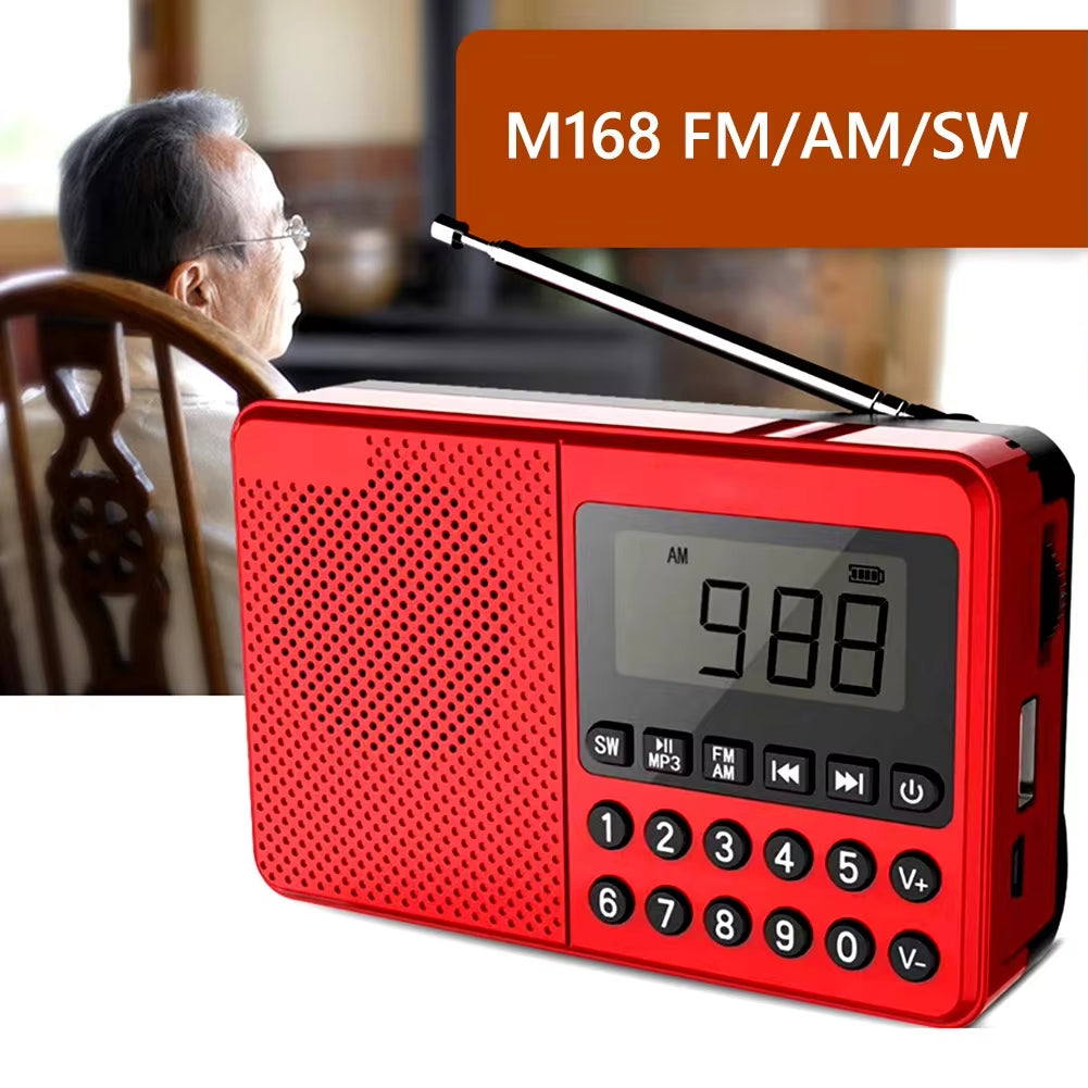 C10 Radio Portable Radio LCD Screen Alarm Clock DAB DAB+ FM Bluetooth-Compatible Broadcasting Radio Supports TF Card MP3 Player