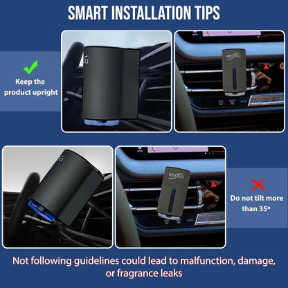 Transform Your Drive: Smart Car Air Freshener with 3 Exclusive Fresh Essence Fragrances