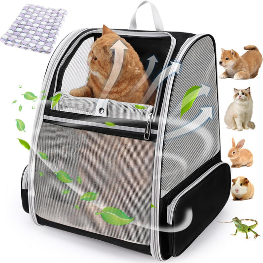 Ultimate Pet Carrier Backpack - Airline Approved, Fully Ventilated Mesh for Dogs & Cats - Perfect for Travel, Hiking & Outdoor Adventures!
