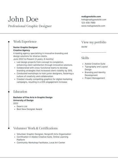 Modern Resume Template Digital Product Collection