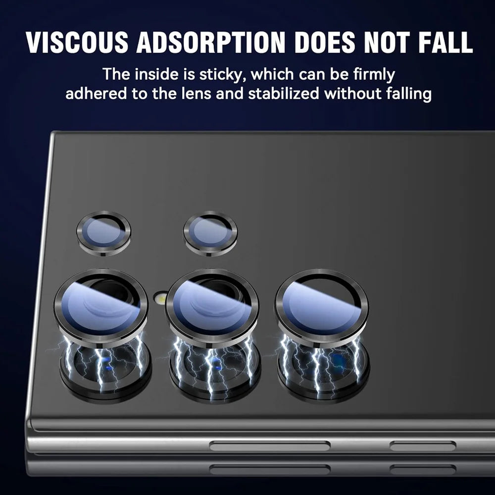 Samung S25 Ultra Glass HD Lens Ring for Samsung Galaxy S25Ultra S 25 plus Samsungs25 S25U 5G 3D Metal Camera Protector Case Cap