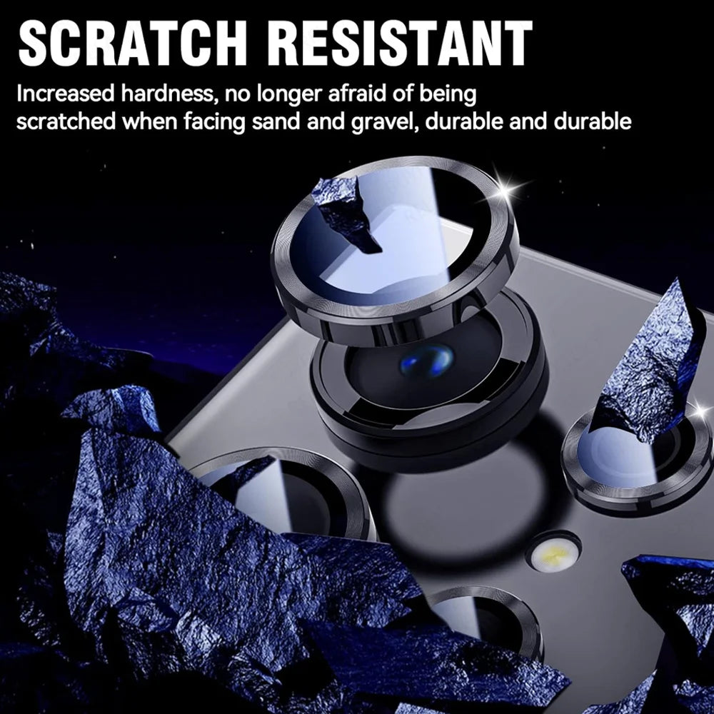 Samung S25 Ultra Glass HD Lens Ring for Samsung Galaxy S25Ultra S 25 plus Samsungs25 S25U 5G 3D Metal Camera Protector Case Cap