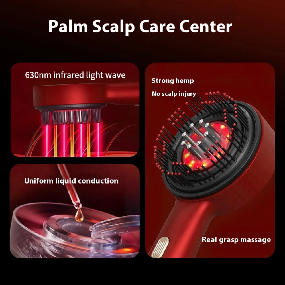 Revitalize Your Hair: Electric Massage Comb with Vibration & Red Light Therapy for Ultimate Hair Growth and Scalp Health!