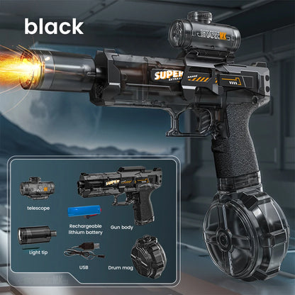 LED Electric Water Gun with Automatic Sensor Lights – Powerful Water Blaster for Kids, Teens & Adults | Summer Outdoor Beach Toy