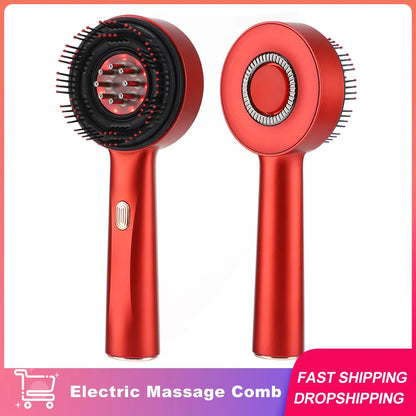 Revitalize Your Hair: Electric Massage Comb with Vibration & Red Light Therapy for Ultimate Hair Growth and Scalp Health!