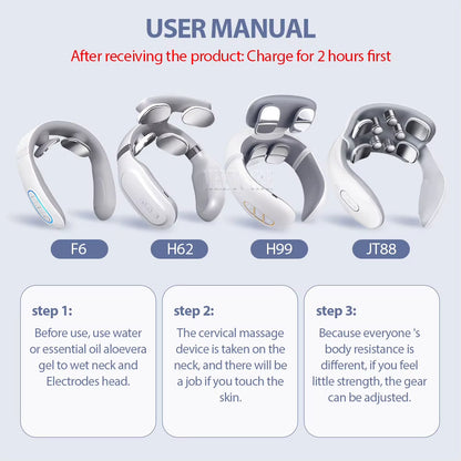 Ultimate Revitalizing Electric Neck and Shoulder Massager - TENS Therapy with Heat and Vibration for Pain Relief and Muscle Care