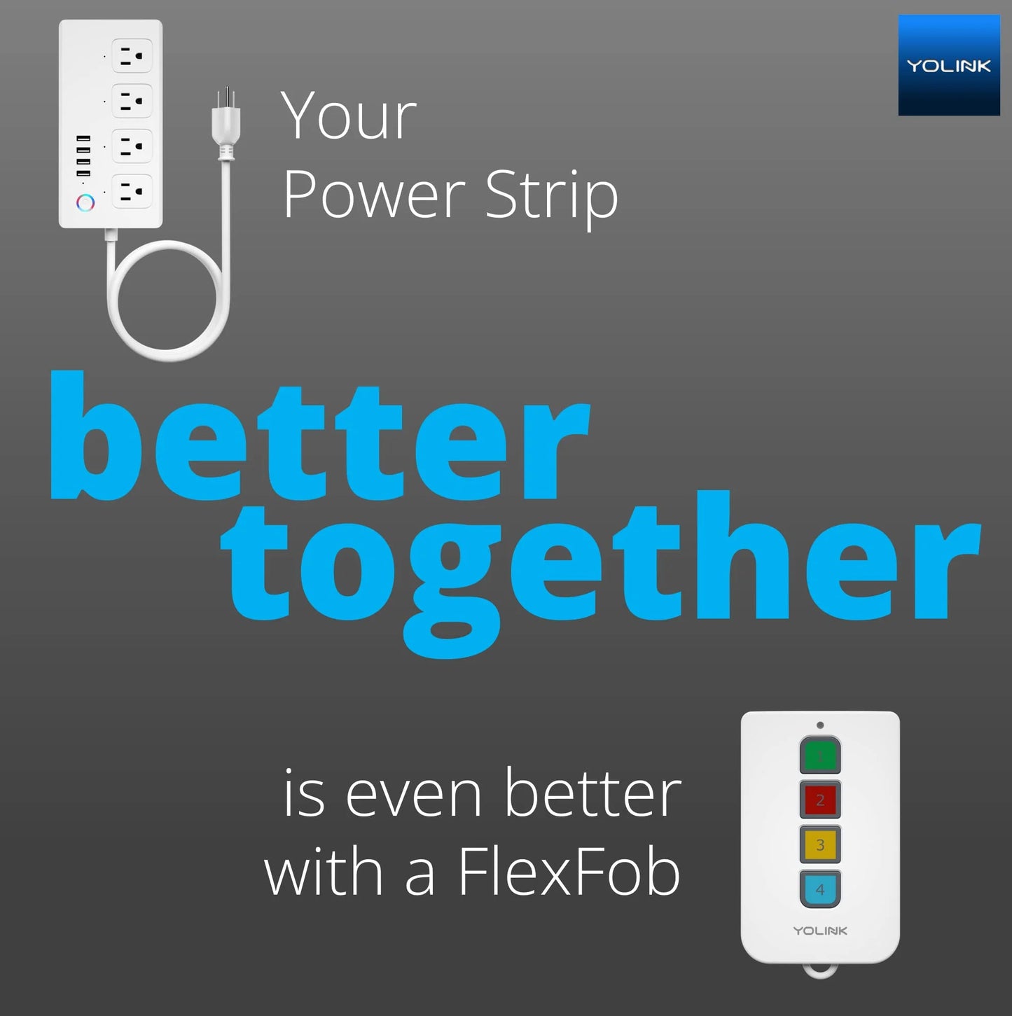 Smart Power Strip,  1/4 Mile World'S Longest Range Power Strip Compatible with Alexa Google IFTTT, Surge Protector Plugs 4 USB Charging Ports,4 AC Plugs for Multi Outlets -  Hub Included