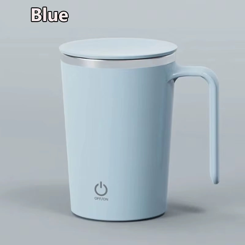 Rechargeable 400ml Automatic Stirring Mug - Portable Electric Stainless Steel Coffee Mixer for Effortless Blending