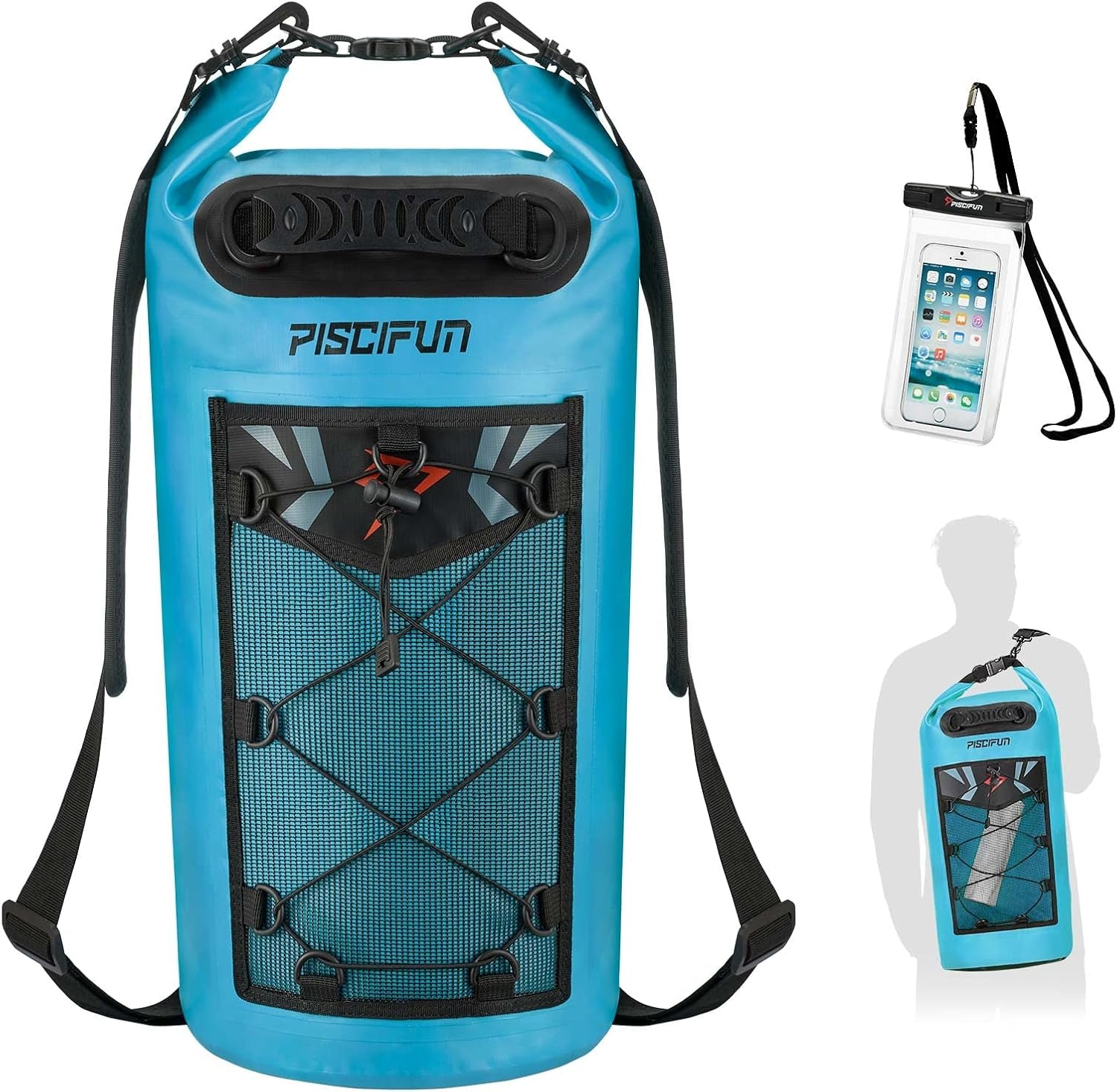 Ultimate Waterproof Floating Dry Bag Backpack with Phone Case - Ideal for Boating, Kayaking, and Fishing (Available in 10L, 20L, 30L, 40L)