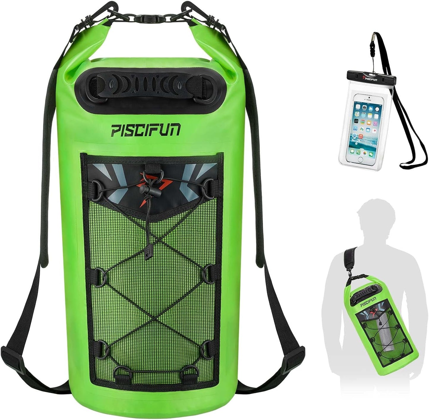 Ultimate Waterproof Floating Dry Bag Backpack with Phone Case - Ideal for Boating, Kayaking, and Fishing (Available in 10L, 20L, 30L, 40L)