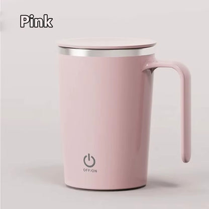 Rechargeable 400ml Automatic Stirring Mug - Portable Electric Stainless Steel Coffee Mixer for Effortless Blending