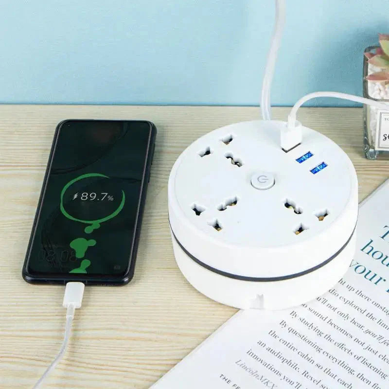 Smart Home Power Strip with USB Ports – EU Plug Multipurpose Extension Cord & Fast Charging Solution